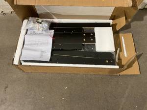 lot 19 image: Bestier 55 RGB LED Entertainment Center - Black Marble