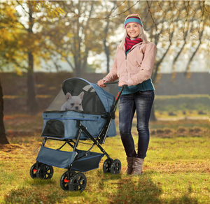 lot 237 image: Timati Pet Stroller for Medium Dogs and Cats - Blue