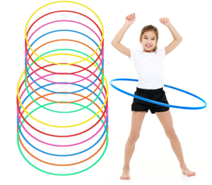 lot 239 image: Set of 12 - Kathfly Agility Hoops - Rainbow