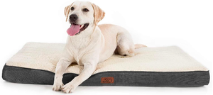 lot 243 image: Bedsure Dog Bed for Large Dogs - Grey