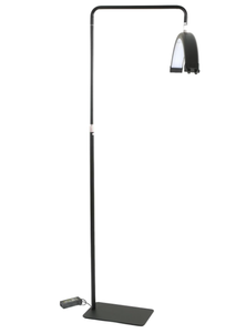 lot 272 image: Half Moon Light Eyelash LED Floor Light - Black