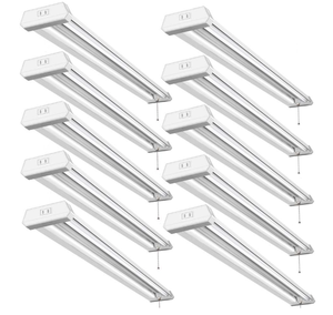 lot 277 image: LOT OF 10 - 42W Linkable LED Shop Light - White