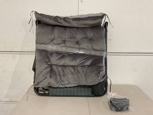 lot 58 image: Soliles Portable Folding Adjustable Gray Camping CotLounge Chair