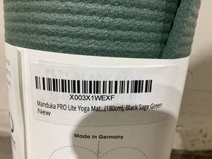 lot 300 image: Manduka PRO Lite Black Sage Green Yoga Mat