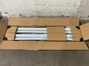 lot 74 image: FaithSail 4-Pack 4FT LED Wraparound 40W Shop Lights