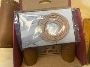 lot 56 image: New Indian Motorcycle Leather Grip Wraps