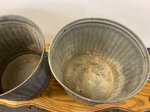lot 72 image: Pair of Metal Buckets