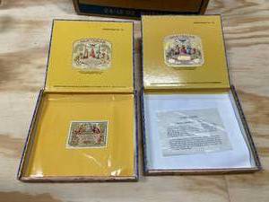 Pair of empty Partagas Flor De Tabacos Cigar Boxes