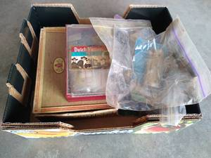 lot 3 image: Box Of Hinges And Latches