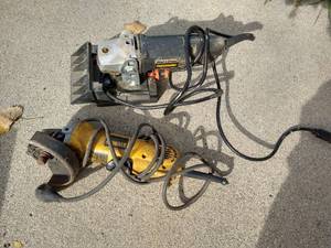 lot 26 image: (2) Electric Power Tools - Biscuit Cutter And Angle Grinder