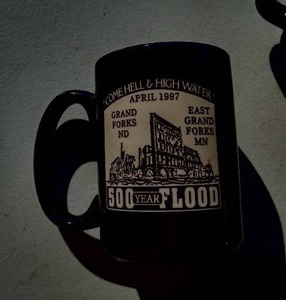 lot 49 image: (4) Grand Forks Flood Mugs
