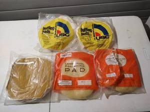 lot 89 image: (5) Wool BuffingPolishing Pads - Brand New
