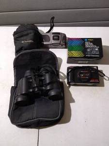 lot 107 image: Binoculars & (2) 35mm Film Cameras