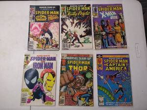 lot 117 image: (6) Vintage Marvel Spider-Man Comic Books