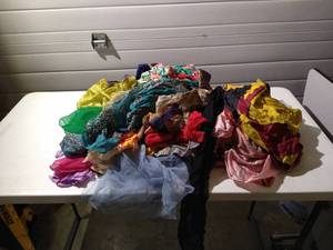 lot 121 image: Box Of Vintage ScarvesHandkerchiefs