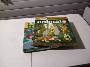 lot 205 image: (2) Vintage Disney First Learning Games
