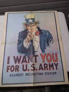 lot 230 image: Vintage Vietnam War Era Uncle Sam Poster