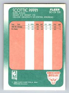 lot 22 image: Scottie Pippen RC 1988 Fleer #20 Rookie Vintage Chicago Bulls Basketball Card