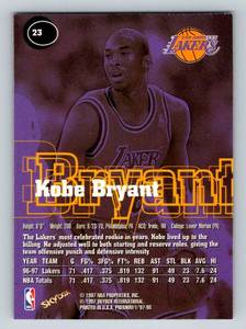 lot 231 image: Kobe Bryant 2nd Year 1997 Skybox Premium #23 Basketball Card