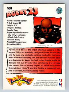 lot 252 image: Michael Jordan 1993 Upper Deck Agent 23 Fanimation #506 Basketball Card
