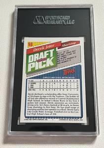 lot 23 image: Derek Jeter RC SGC Graded 9 Mint - 1993 Topps #98 Rookie New York Yankees Card