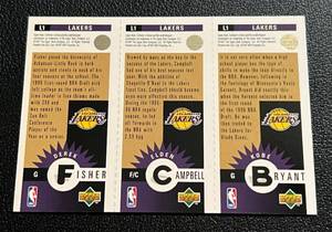 lot 31 image: Kobe Bryant Gold RC 1997 Upper Deck Collectors Choice #L1 Rare Rookie Basketball Card