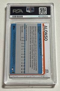 lot 42 image: Pete Alonso RC PSA Graded 9 Mint - 2019 Topps #471 Rookie Baseball Card