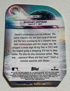 lot 67 image: Shohei Ohtani Die Cut Refractor 2023 Topps Chrome Launched Into Orbit Insert #LIO-2 Baseball Card