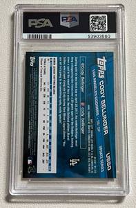 lot 98 image: Cody Bellinger RC PSA Graded 9 Mint - 2017 Topps Updated #US50 Rookie Baseball Card