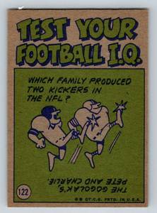 lot 155A image: Roger Staubach 1972 Topps Proaction #122 Vintage Football Card