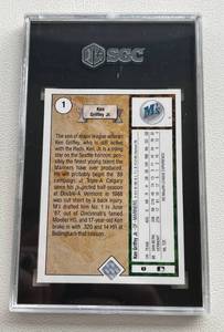 lot 7A image: Ken Griffey Jr RC SGC Graded 8 NM-MT - 1989 Upper Deck #1 Iconic Baseball Card