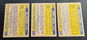 lot 137 image: 1987 Topps Baseball Rookie Card Lot - Bo Jackson, Barry Bonds, and Mark McGwire Baseball Cards