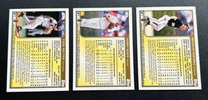 lot 143 image: 1999 Topps 3 Card RC Lot - Todd Helton, Kerry Wood, and Magglio Ordonez Rookie Baseball Cards