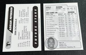 lot 177 image: Adrian Peterson 2 RC Lot - Pigskin Futures and Top Picks Future Stars Minnesota Vikings Rookie Football Cards