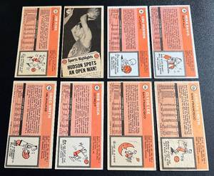 lot 217 image: 1970-71 Topps Basketball Tallboy 8 Card Lot Vintage Cards