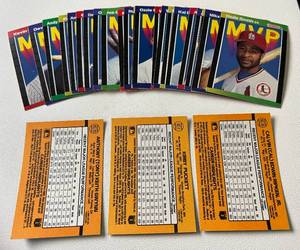 lot 272 image: 1989 Donruss MVP Baseball Complete Set of 26 Cards including Kirby Puckett