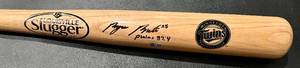 lot 9A image: Byron Buxton Signed Twins Louisville Slugger Baseball Bat with MLB COA inscribed Psalms 374 Minnesota Twins