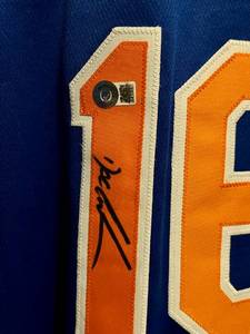lot 27 image: Dwight Gooden Signed Custom Dr. K Baseball Jersey with Beckett COA
