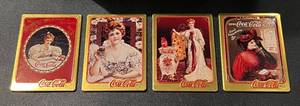 lot 287 image: Coca Cola 1994 Metal Art Collection Cards, 20 Cards in tin box with COA