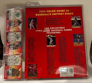 lot 299 image: 1992 Score Baseballs 100 Hottest Players Cards - New in Package