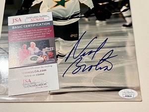 lot 300 image: Neal Broten Signed 8x10 Photo with JSA COA - Minnesota Wild Dallas Stars Autograph Hockey Card
