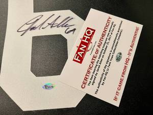 lot 302 image: Jared Allen Signed #6 Jersey Number with Fan HQ COA Minnesota Vikings Autograph Football