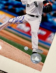 lot 304 image: Jon Garland Signed 8x10 Photo with MLB COA - Mounted Memories Baseball