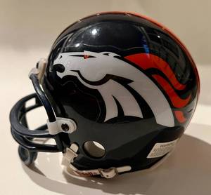 lot 307 image: Denver Broncos Mini-Helmet Football