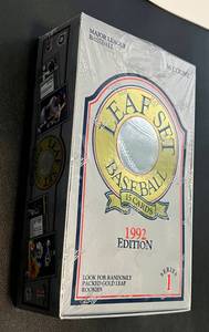 lot 41A image: 1992 Leaf Baseball Pack Box - 36 Packs Sealed Baseball Cards