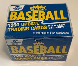 lot 346 image: 1990 Fleer Update Baseball Card Ser - Factory Sealed