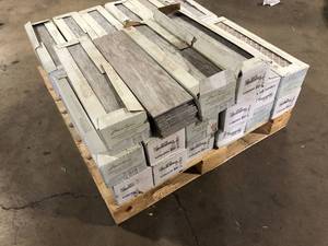 25 Boxes of  Marazzi Montagna Dapple Gray 6 in. x 24 in. Porcelain Floor and Wall Tile (14.53 sq. ft.case)  Customer Returns See Pictures
