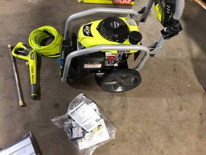 RYOBI 3300 PSI 2.3 GPM Cold Water Gas Pressure Washer with Honda GCV190 Idle Down  Customer Returns See Pictures