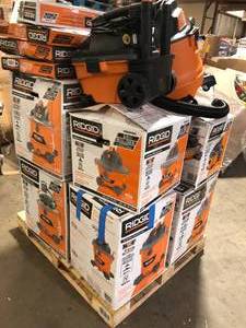 Pallet of Assorted WetDry Shop Vacs Various Sizes and conditions Customer Returns See Pictures