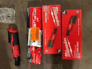 Lot of Milwaukee M12 12V Lithium-Ion Cordless 38 in. Ratchet (Tool-Only)  Customer Returns See Pictures